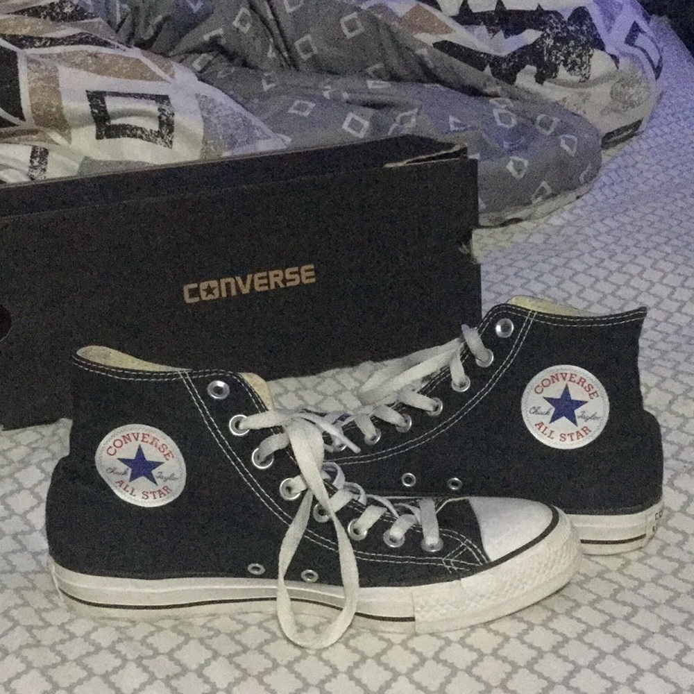 all star high top black converse